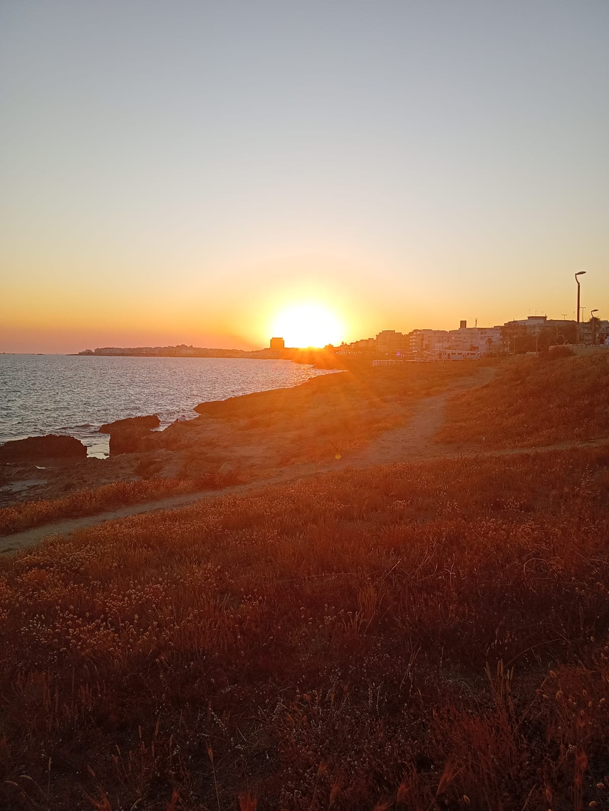 Beach in Gallipoli, Puglia, where Aziz works
