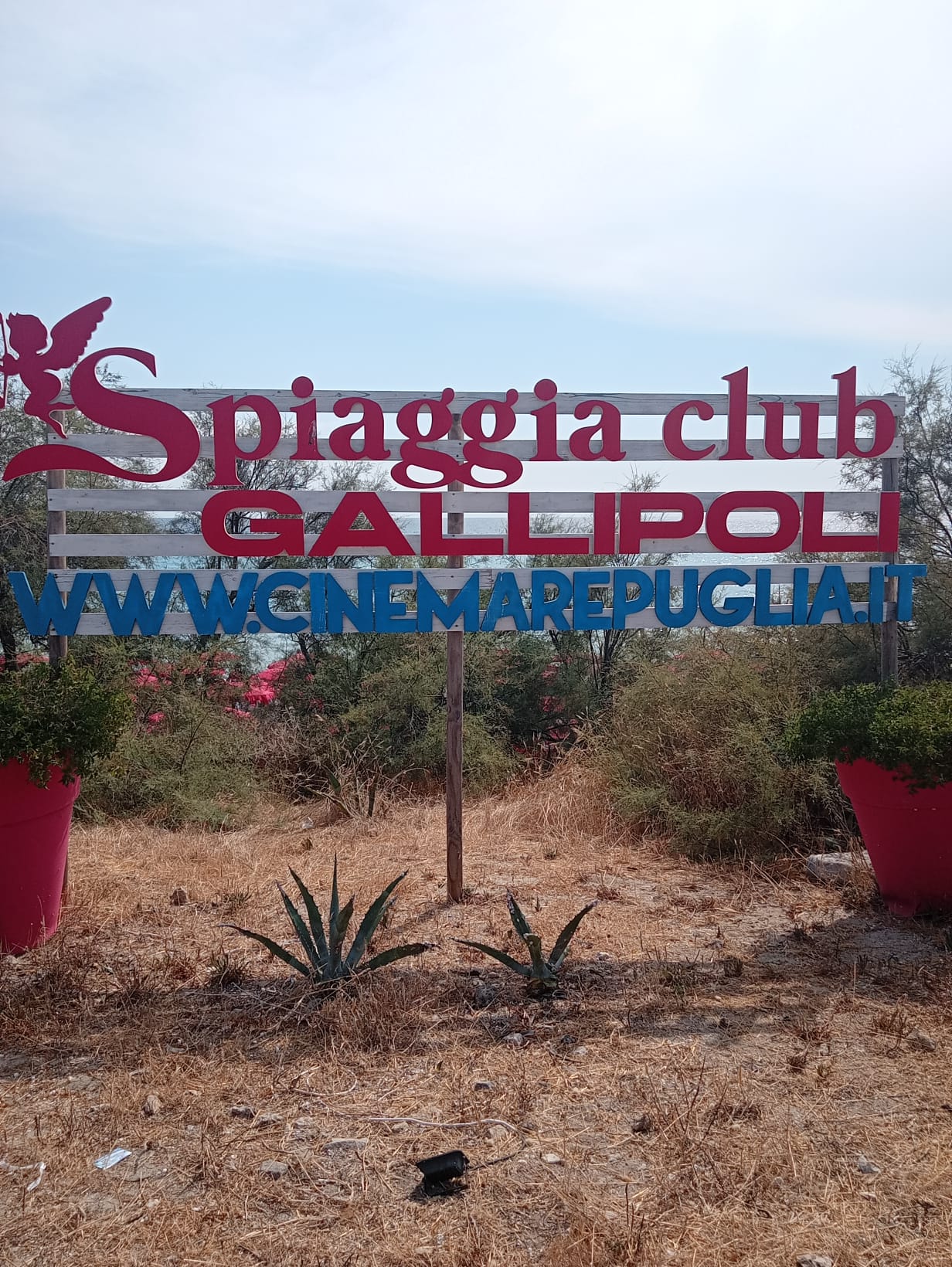 Beach in Gallipoli, Puglia, where Aziz works